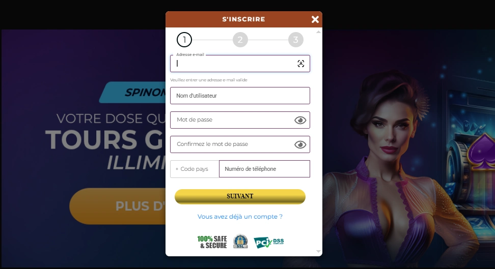 winorama casino d'inscription