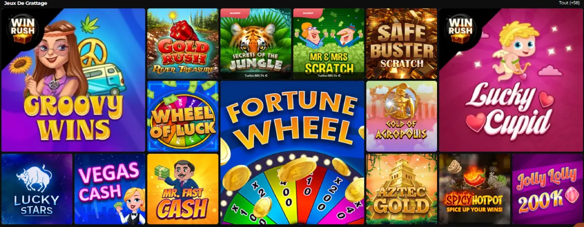 winorama casino jeux de grattage