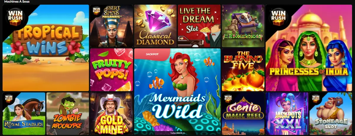 winorama casino machines à sous
